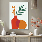 Painting by Numbers Art Minimalism Leaf in Vase